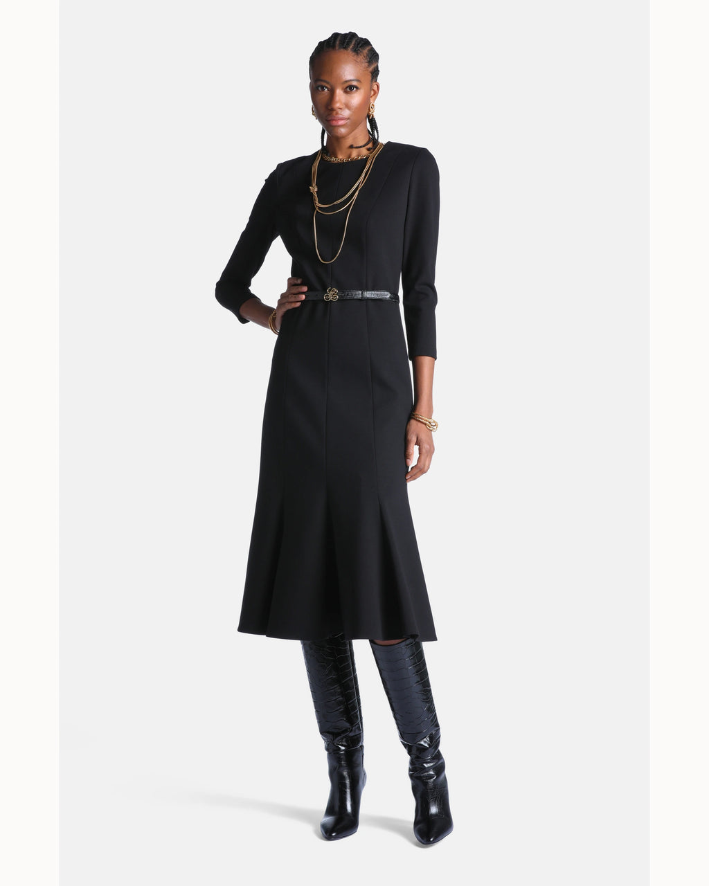 Lucia Dress in black, primary view