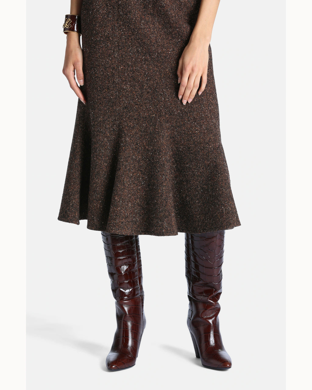 Noemi Dress in brown, view 3