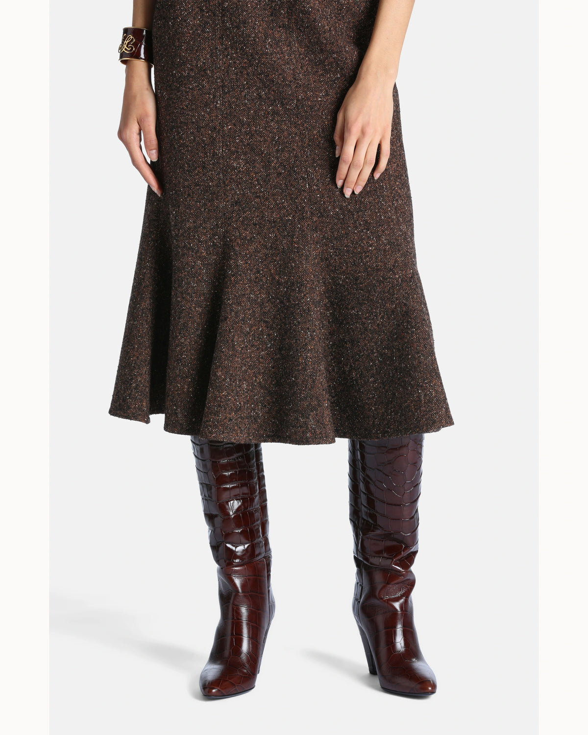 Noemi Dress in brown, view 3