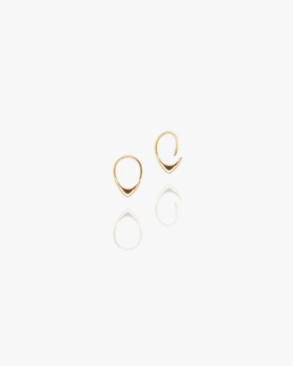 Orbit Gold Hoop Earring in Yellow Gold, view 2