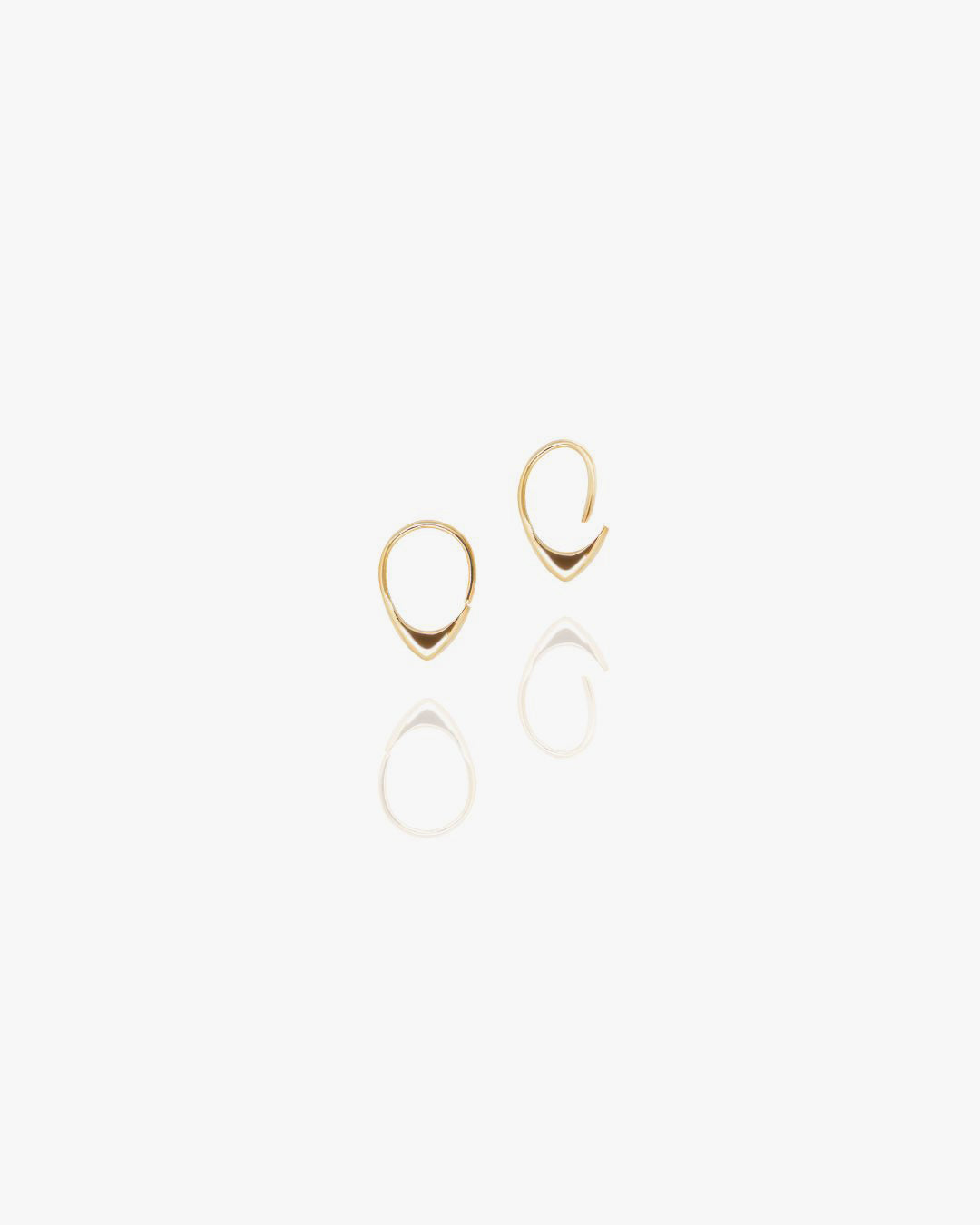 Orbit Gold Hoop Earring in Yellow Gold, view 2