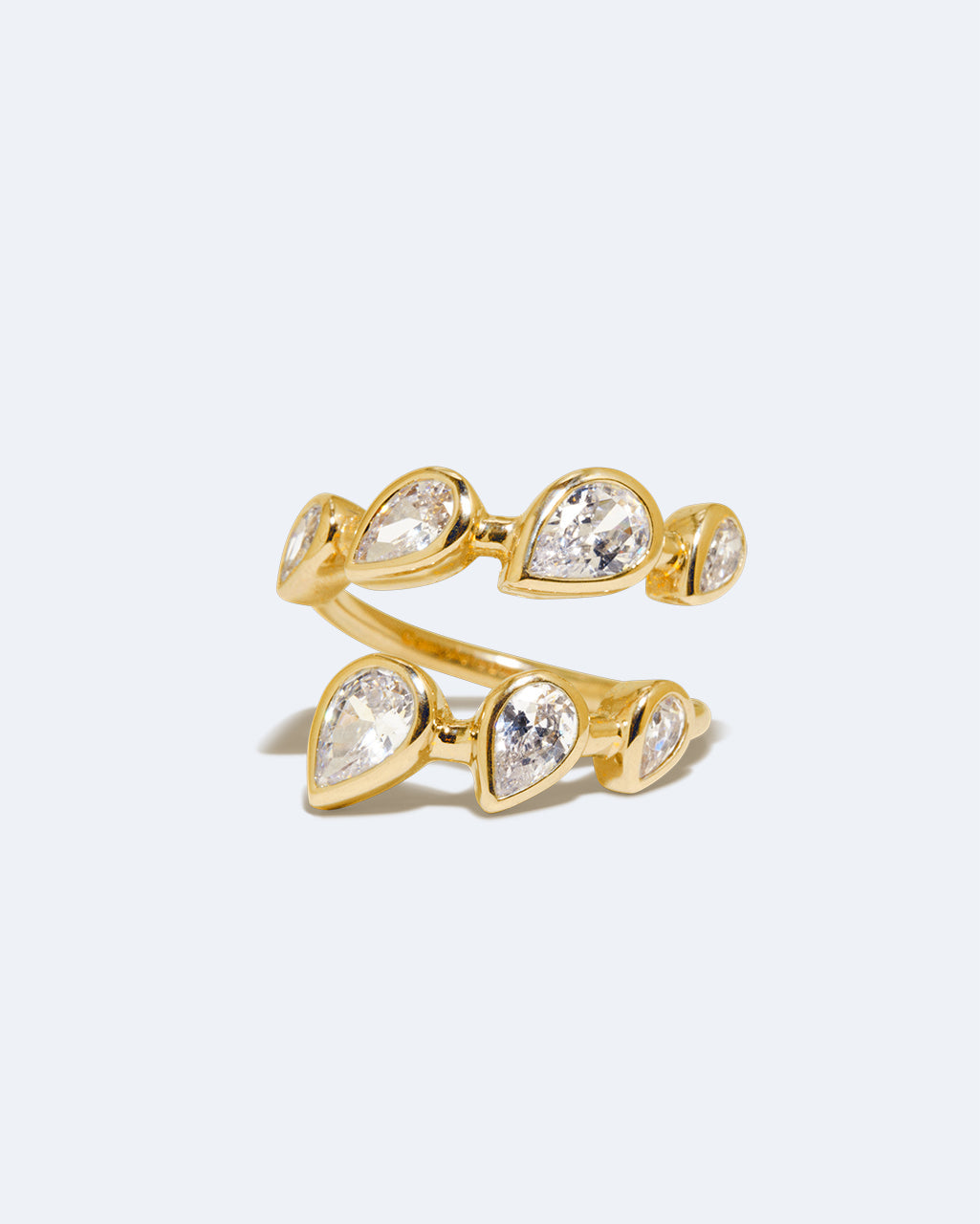 Orbit Open Zirconia Ring in Gold Vermeil, primary view