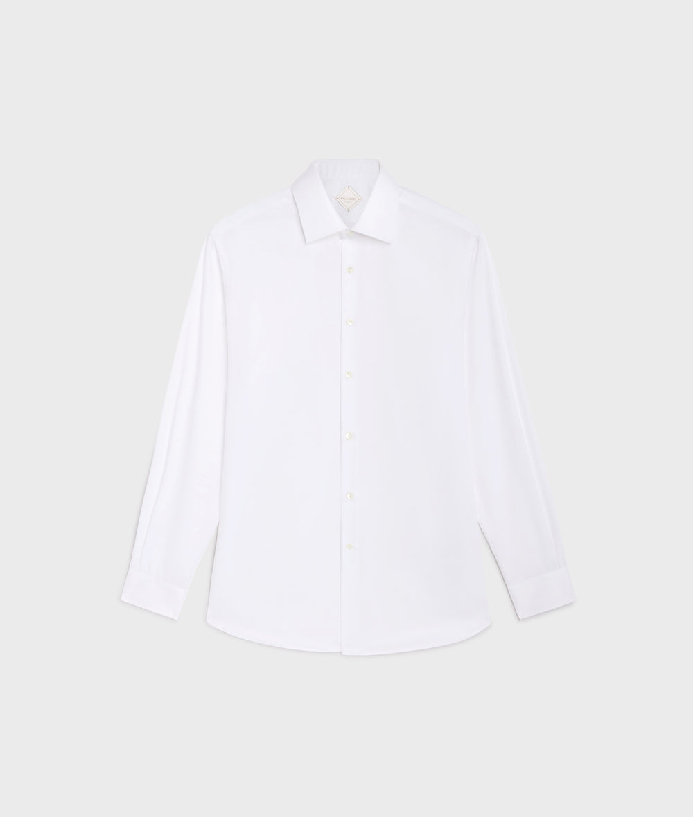 Pure cotton shirt in WHITE, primary view [fp-color:white]