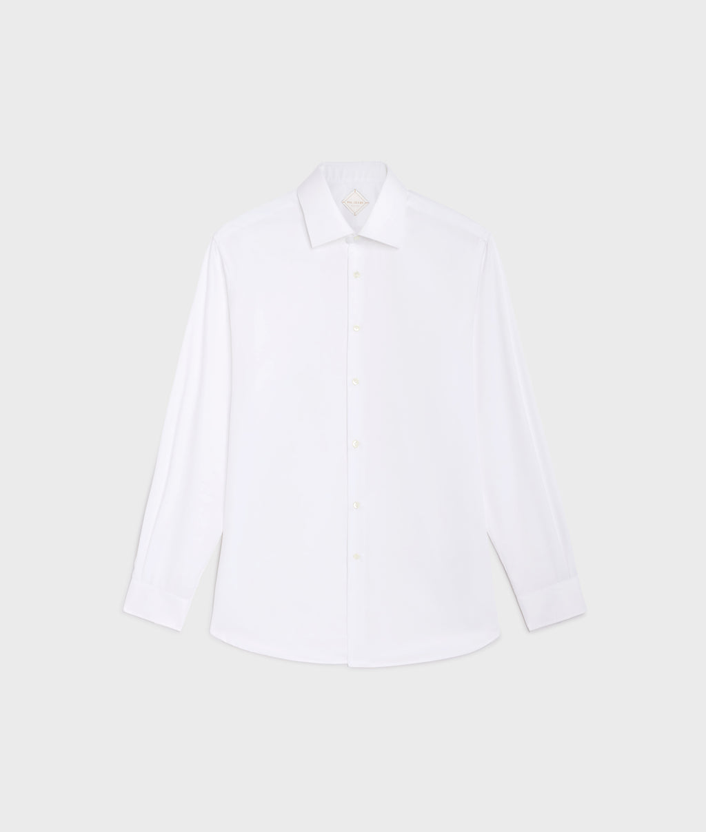 Pure cotton shirt in WHITE, primary view