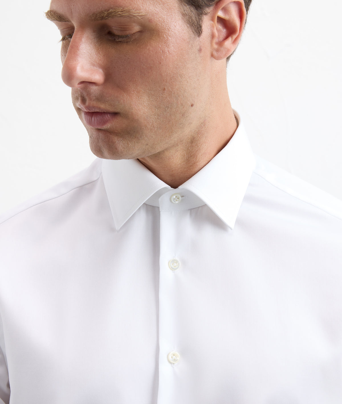 Pure cotton shirt in WHITE, view 5