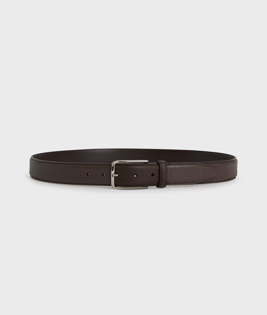 Frame Deer-Effect Calfskin Belt