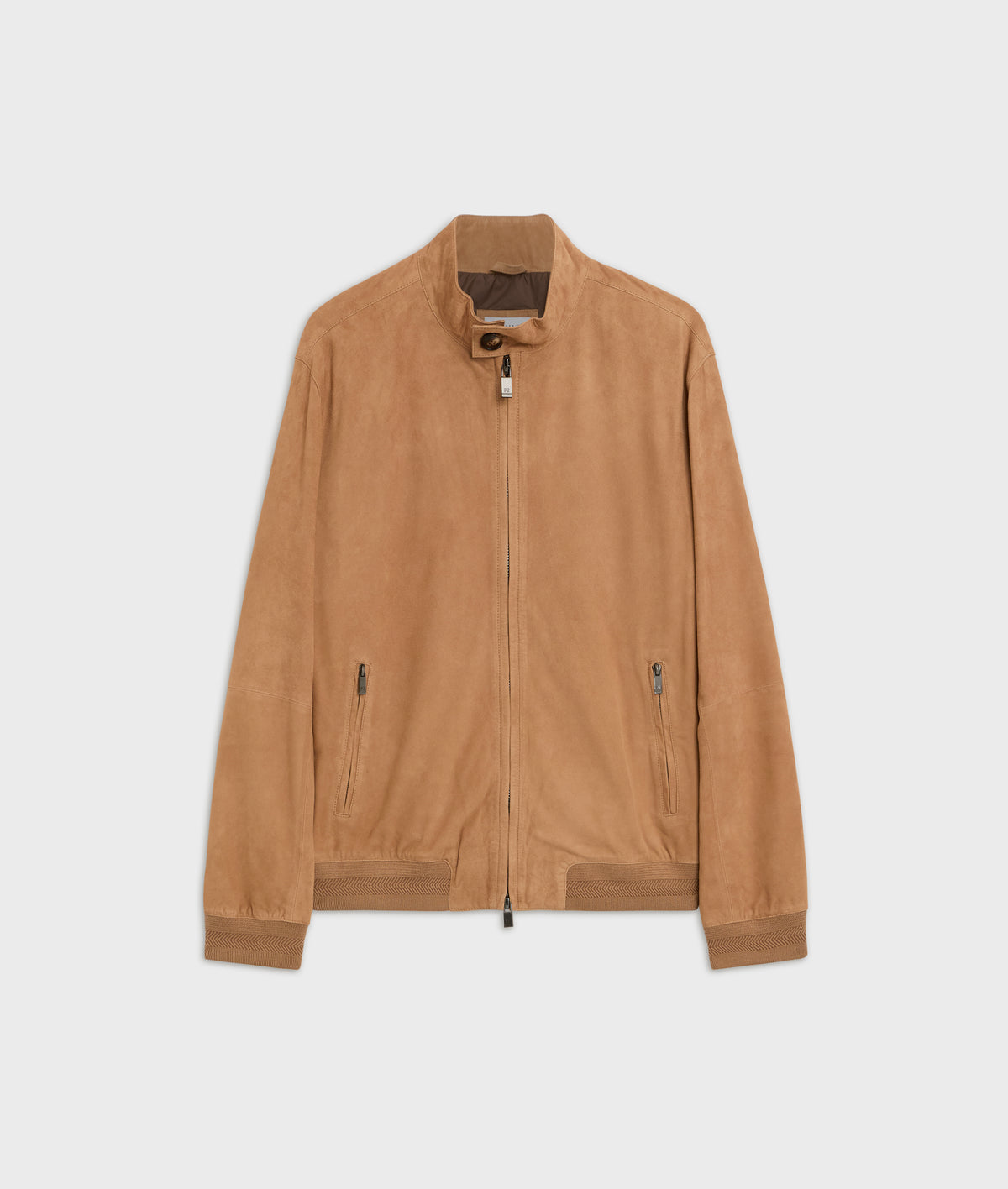 goat suede camel bomber blouson in CAMEL, primary view