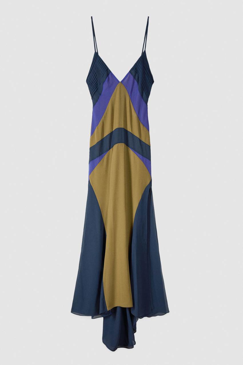 Color block long dress in Nexus Multicolor, view 5