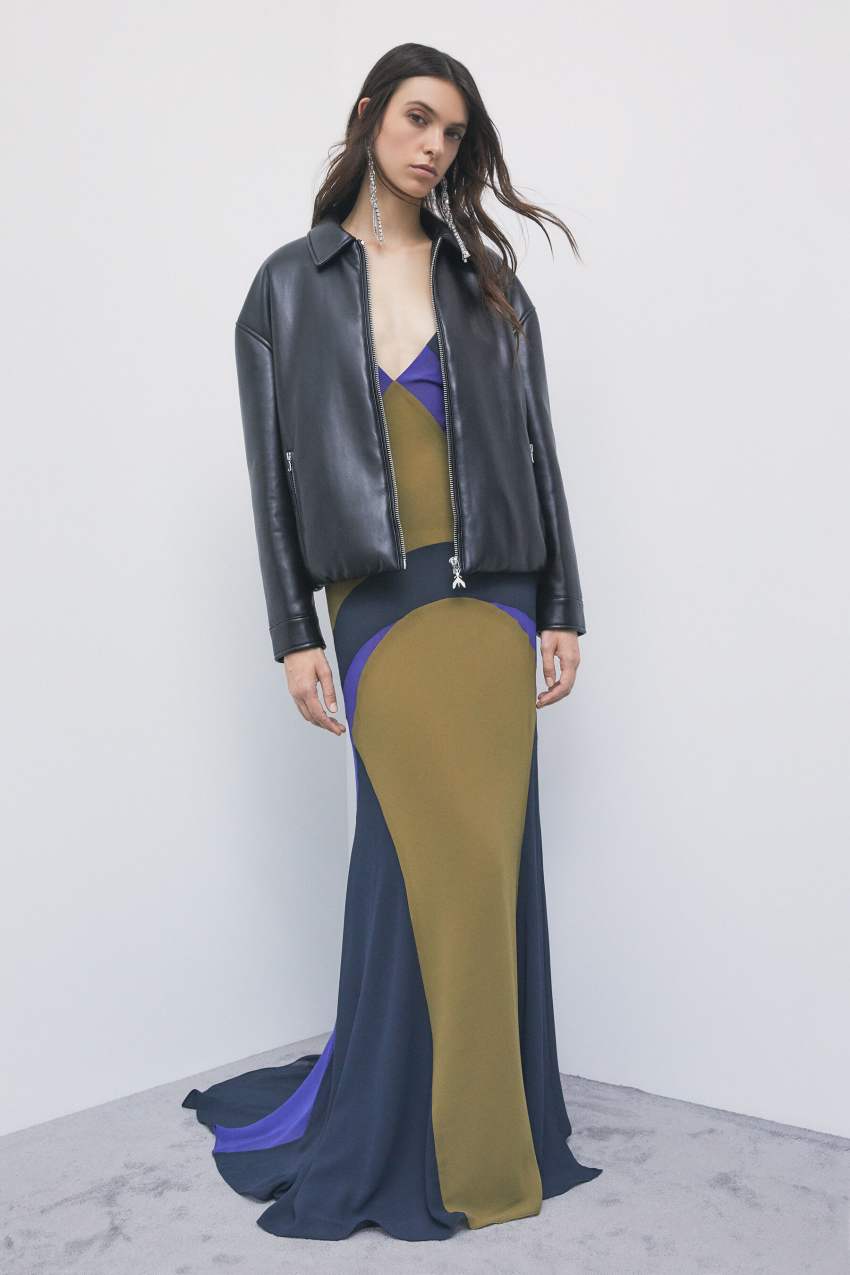 Color block long dress in Nexus Multicolor, view 8