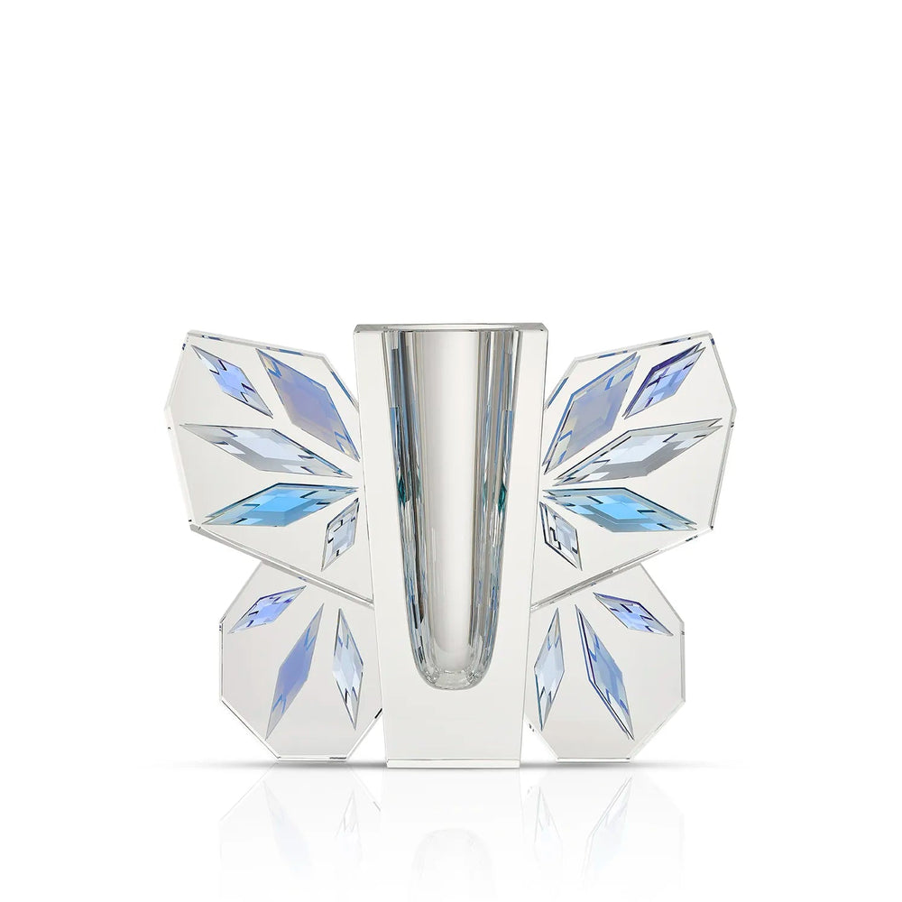 Lucie Vase in Clear/Cobalt/Sky/Blue/Petrol/Slate, primary view [fp-color:clear-cobalt-sky-blue-petrol-slate]