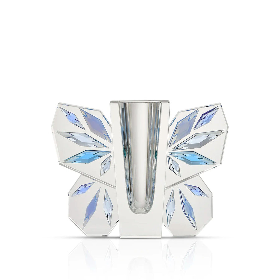 Plinth Faceted Crystal Vase