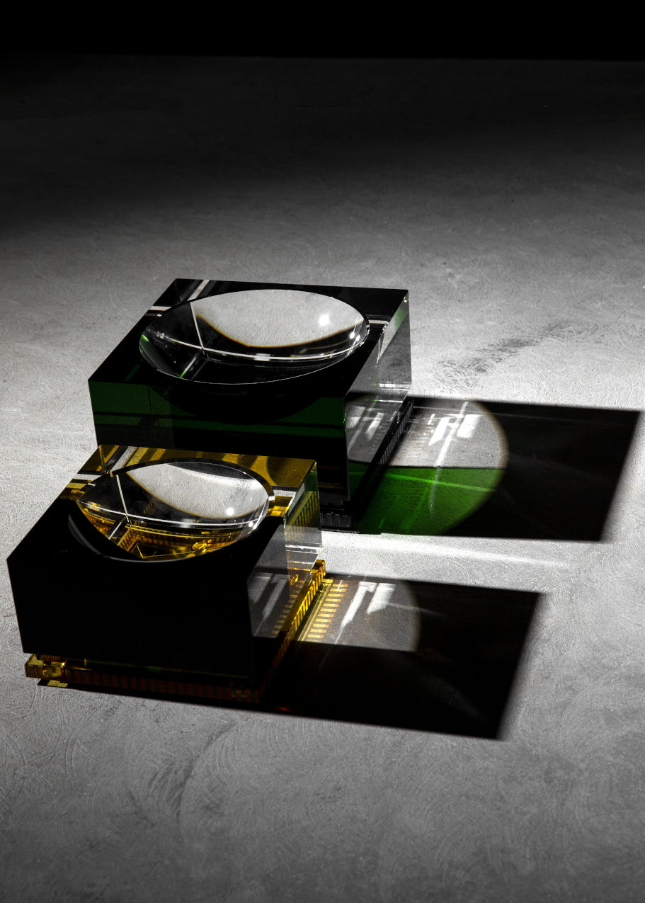 Denver Bowl Small in Clear/Black/Amber, view 4