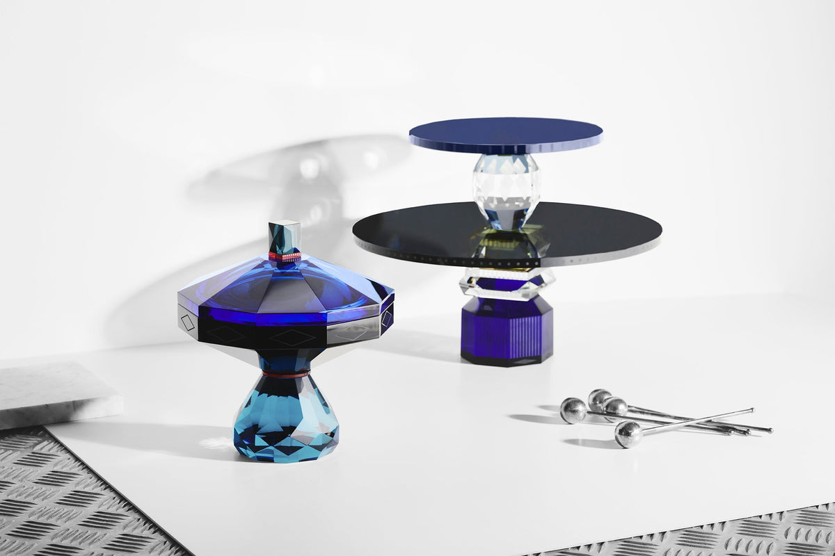 Hamptons Bonbonniere in Cobalt/Black/Fuchsia/Sapphire/Azure, view 4