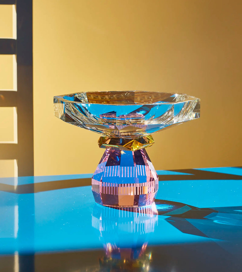 Madison Bowl in Clear/Yellow/Rose, view 4