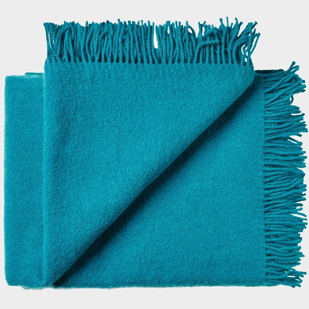 Athen Throw in Dark Blue Turquoise, primary view