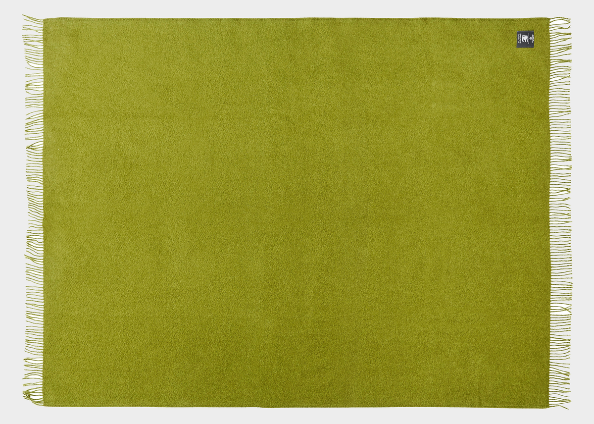 Athen Throw in Dark Lime, view 2