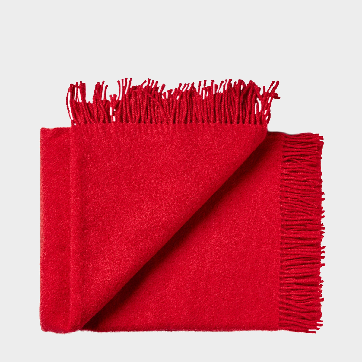 Athen Throw in True Red, primary view