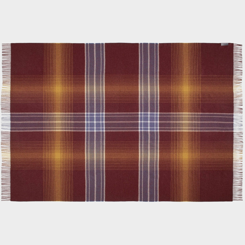 Bogota Throw in Vintage Bordeaux, view 2