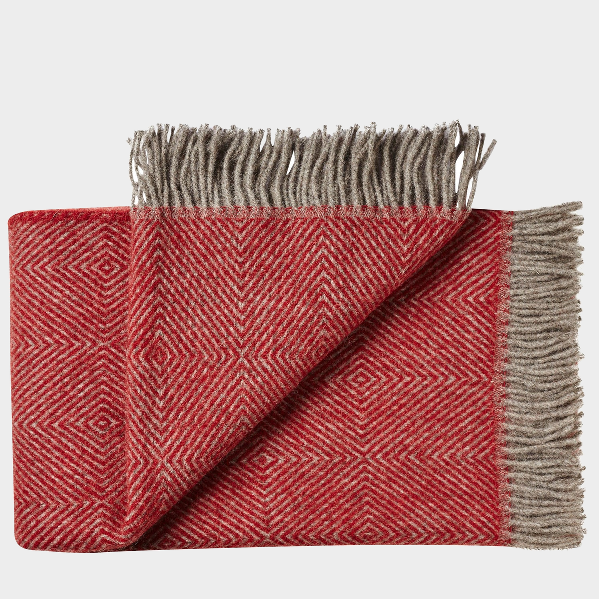 Fanø Throw in Granite Red, primary view