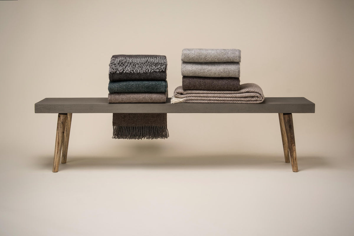 Fanø Throw in Ash Brown, view 3