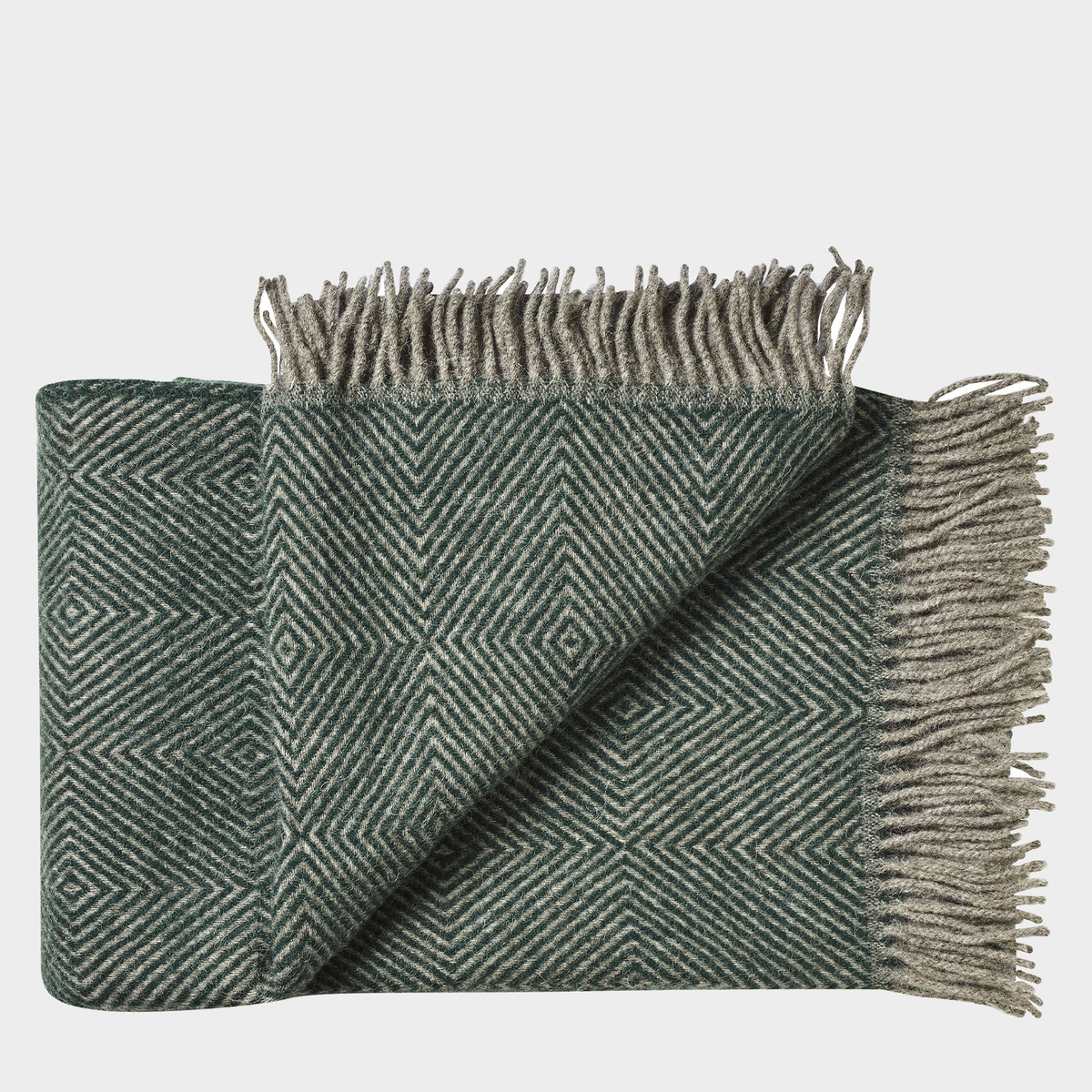 Fanø Throw in Dark Pine Green, primary view