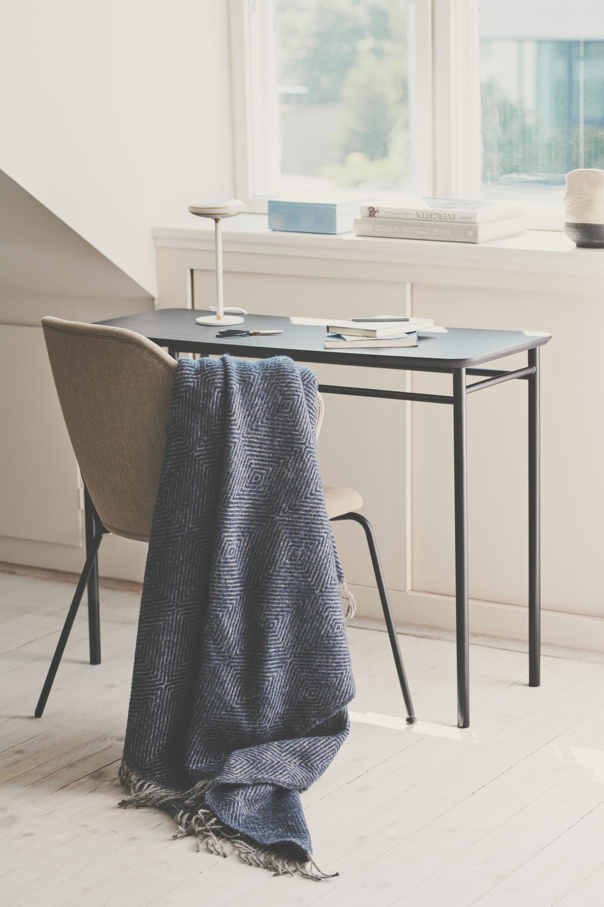 Fanø Throw in Granite Blue, primary view