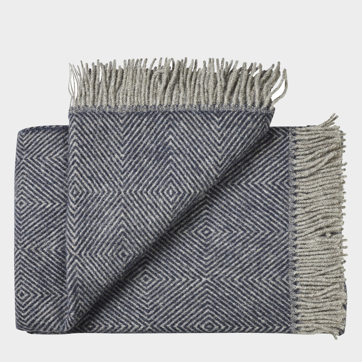 Fanø Throw in Granite Blue, view 2