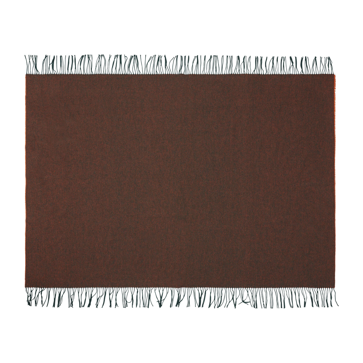 Franja Throw in Green-Orange, view 4