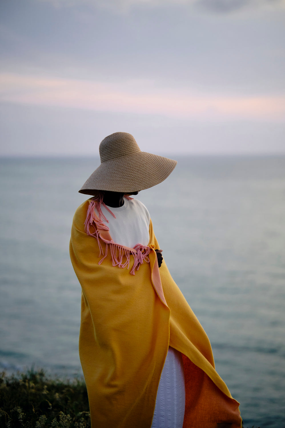 Franja Throw in Pink-Yellow, view 4