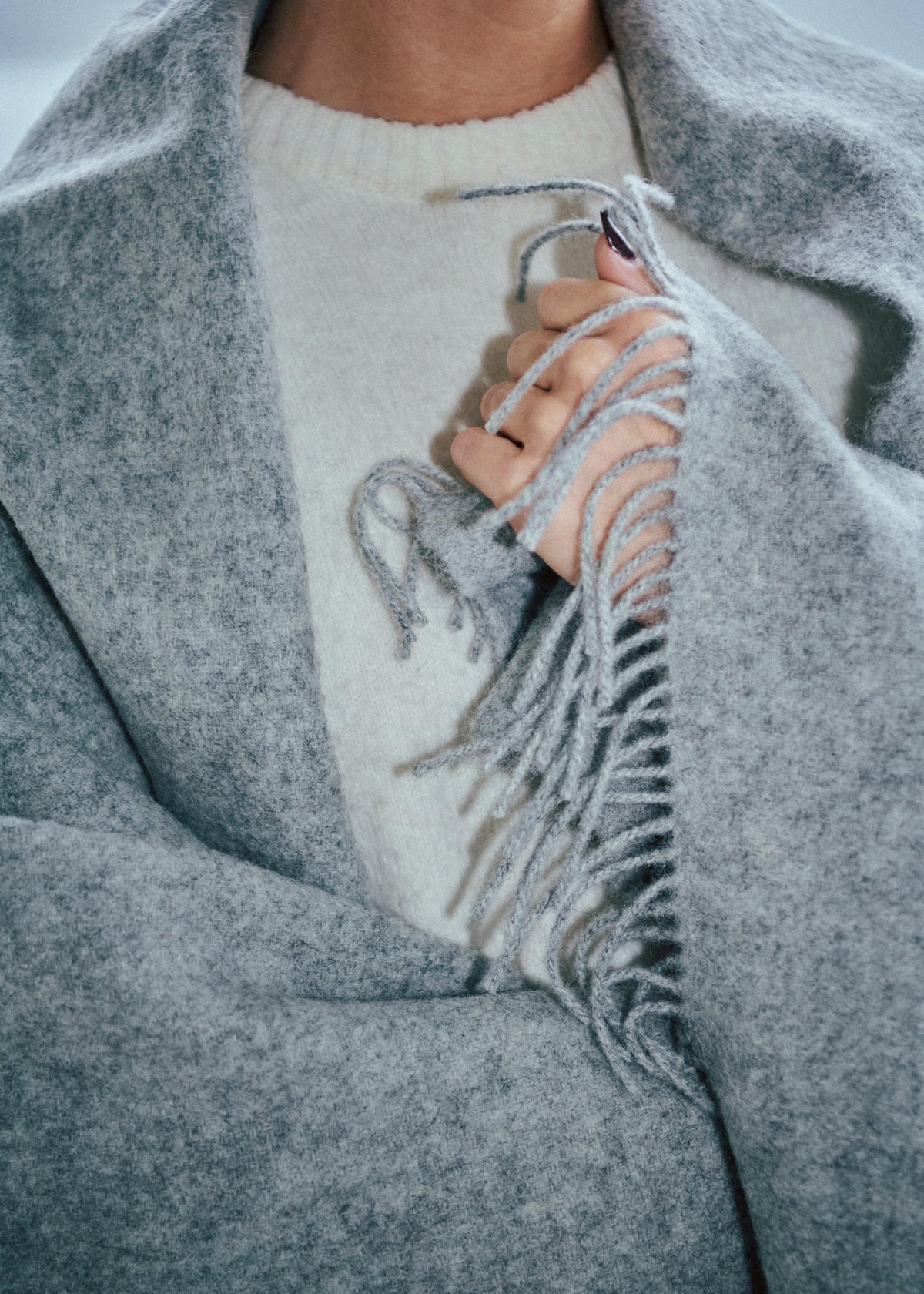 Season Throw in Medium Grey, primary view