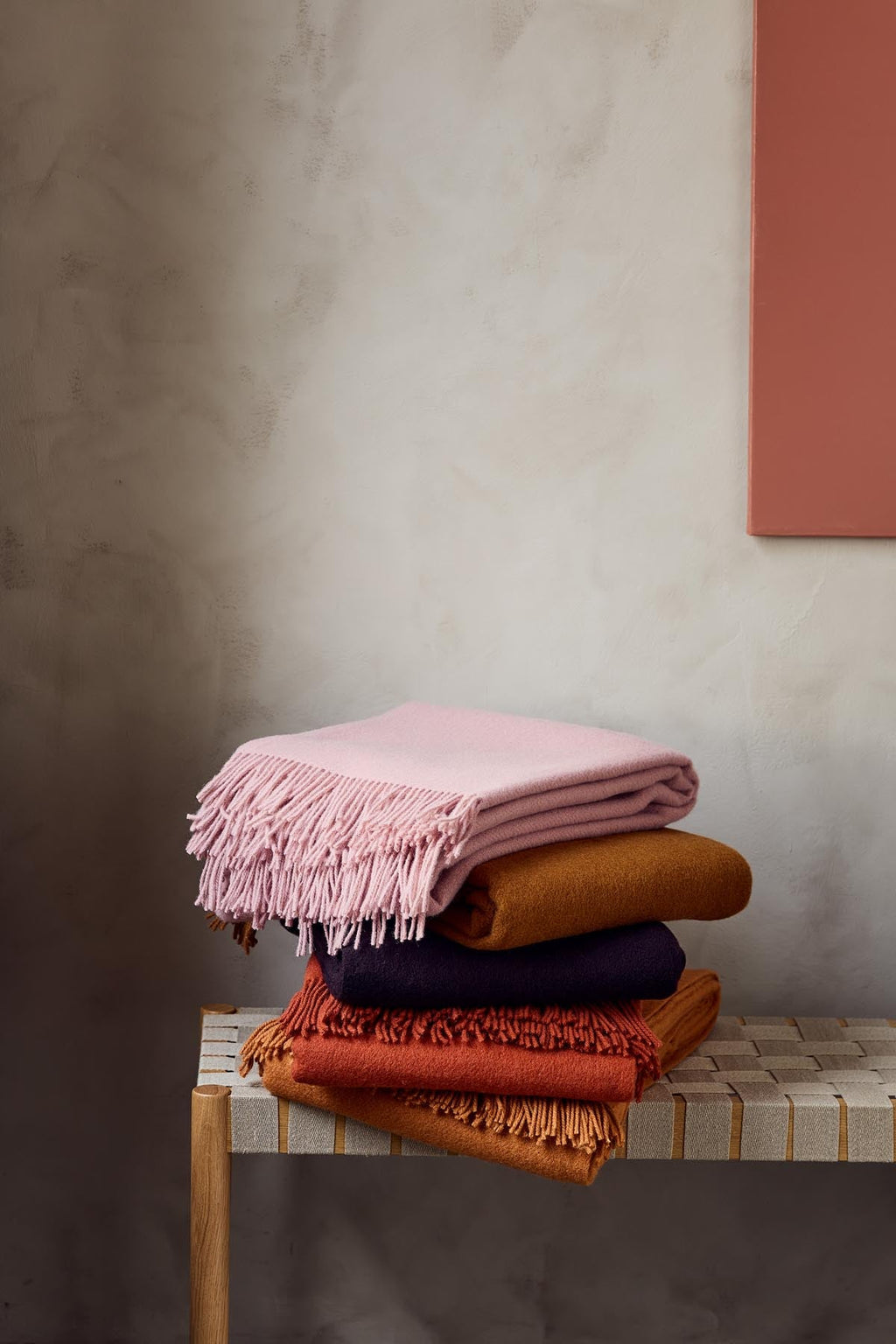 Season Throw in Blush, view 4