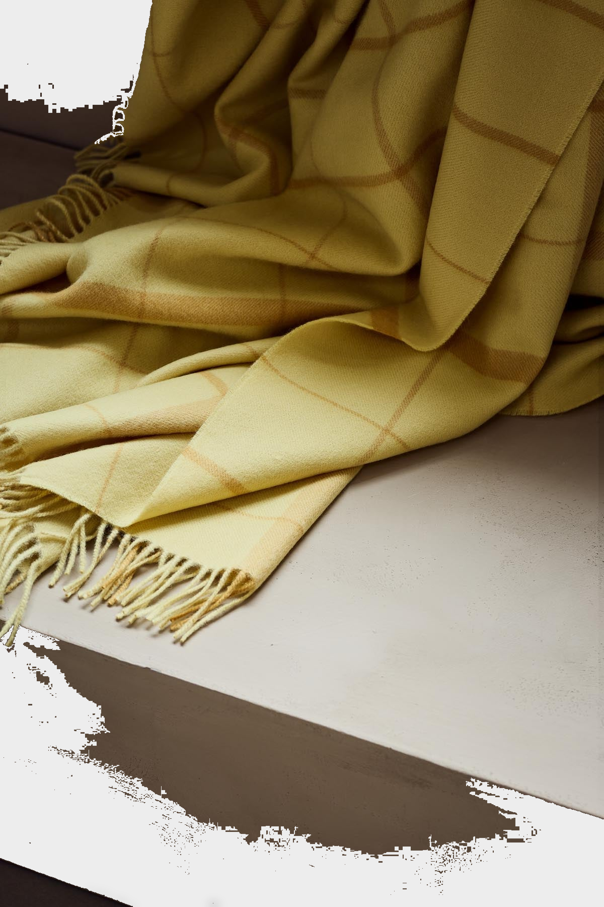 Warp & Weft Throw in Balance - Chamomile/Mustard, view 3