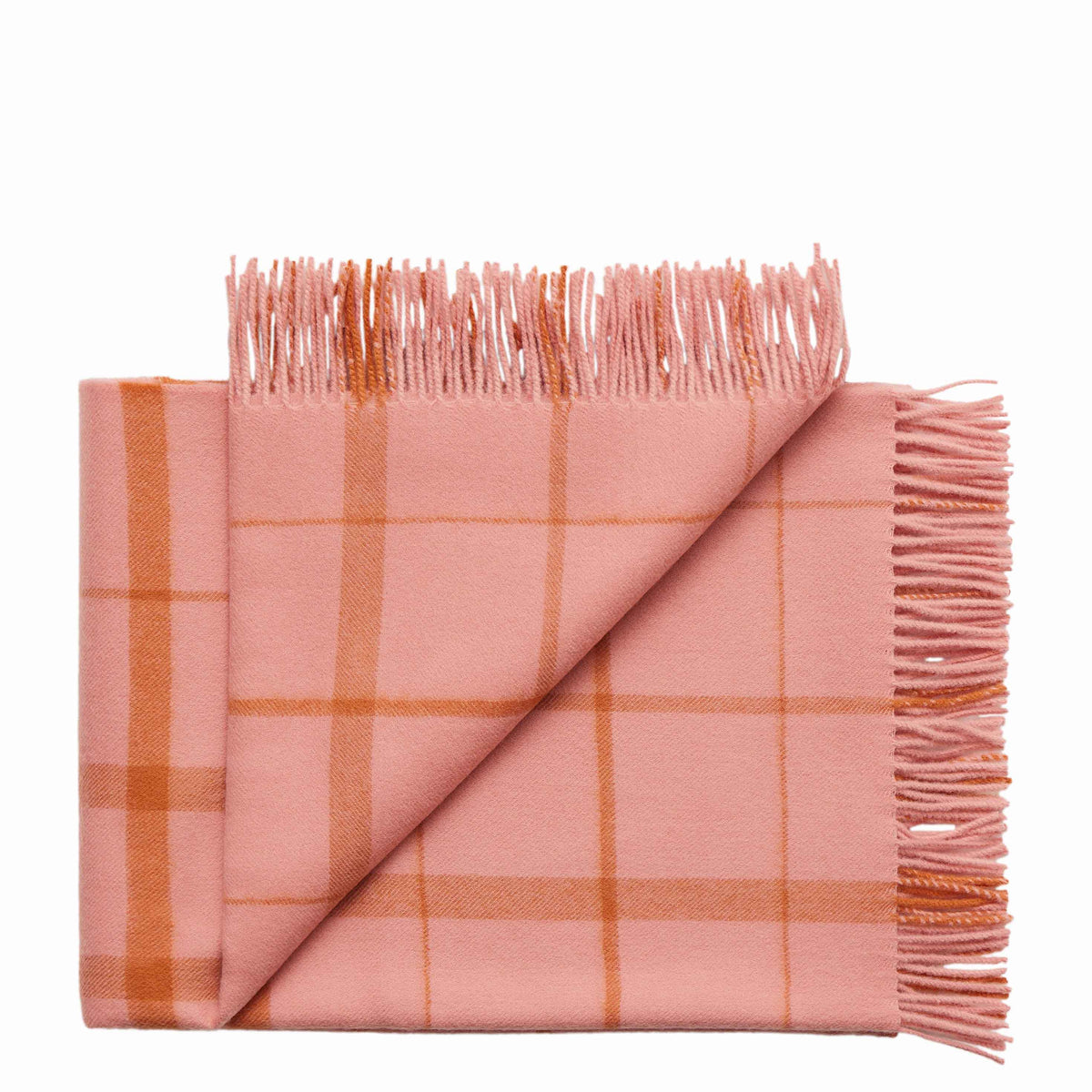 Warp & Weft Throw in Love - Coral/Amber, primary view