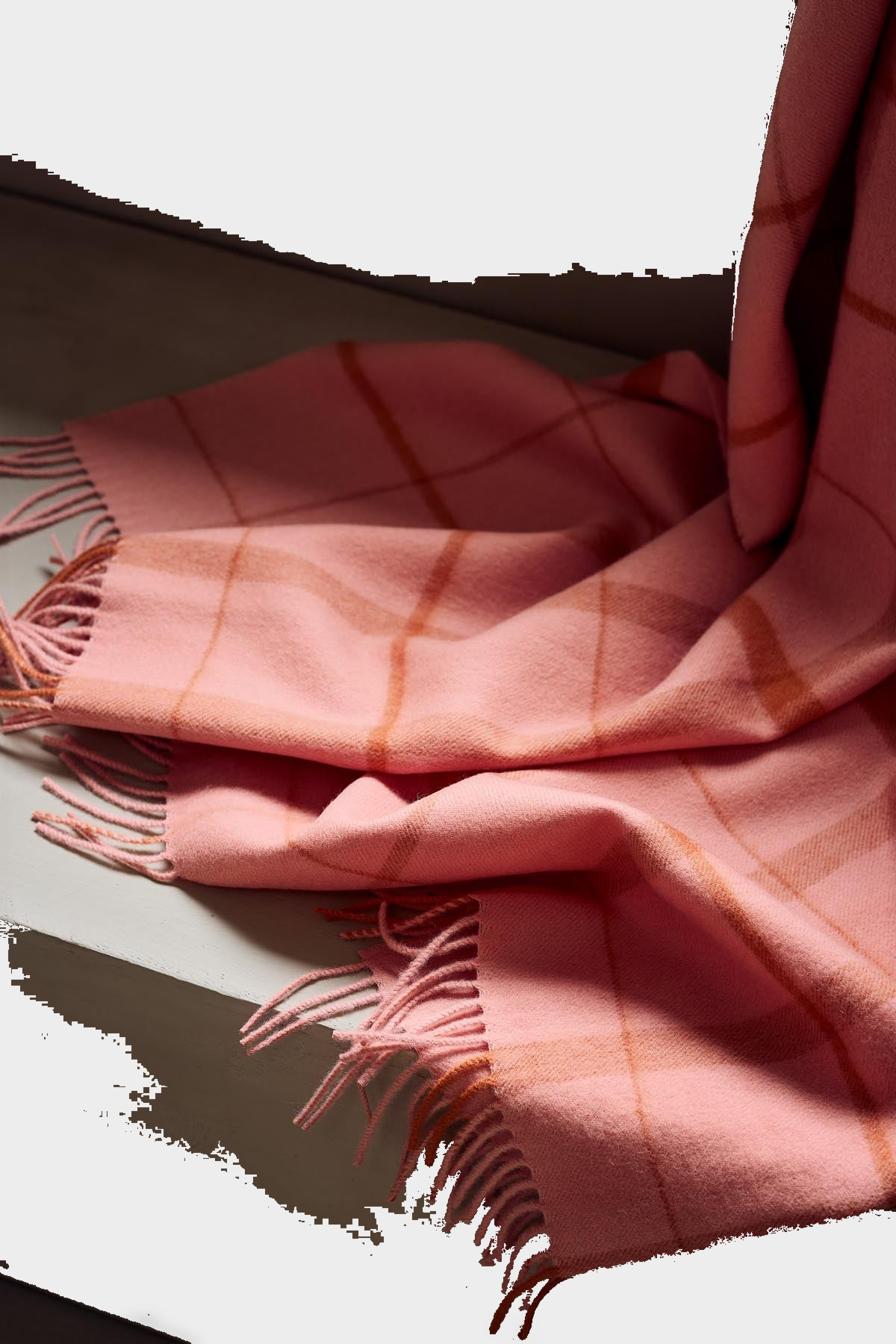 Warp & Weft Throw in Love - Coral/Amber, view 3