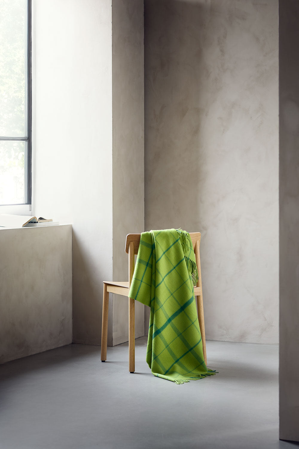 Warp & Weft Throw in Sprout - Lime/Grass, primary view