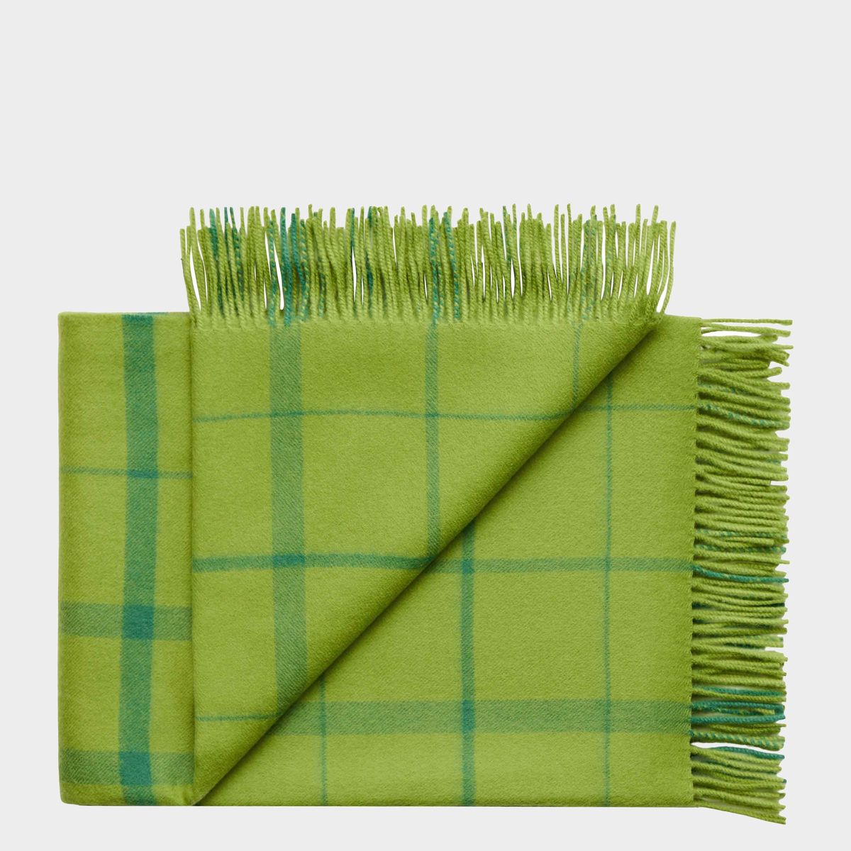 Warp & Weft Throw in Sprout - Lime/Grass, view 2
