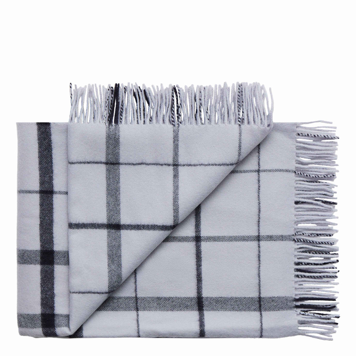 Warp & Weft Throw in Stable - Concrete/Midnight, primary view