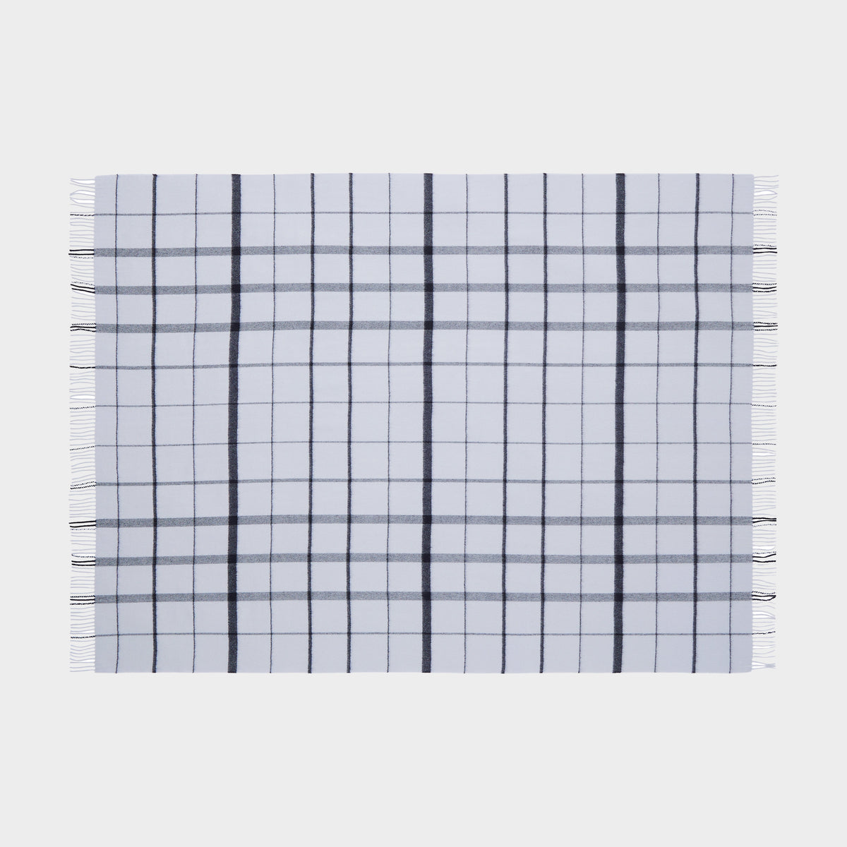 Warp & Weft Throw in Stable - Concrete/Midnight, view 2