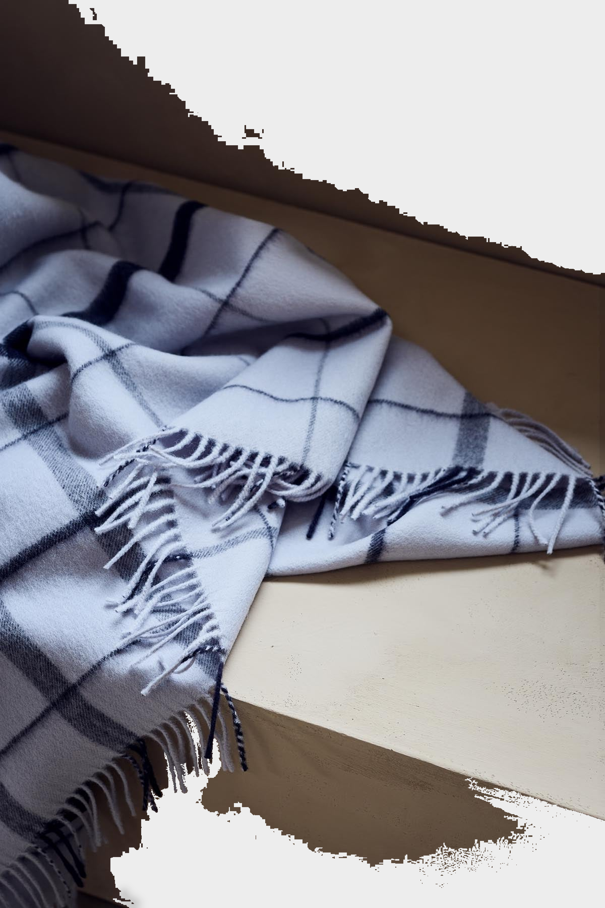 Warp & Weft Throw in Stable - Concrete/Midnight, view 3