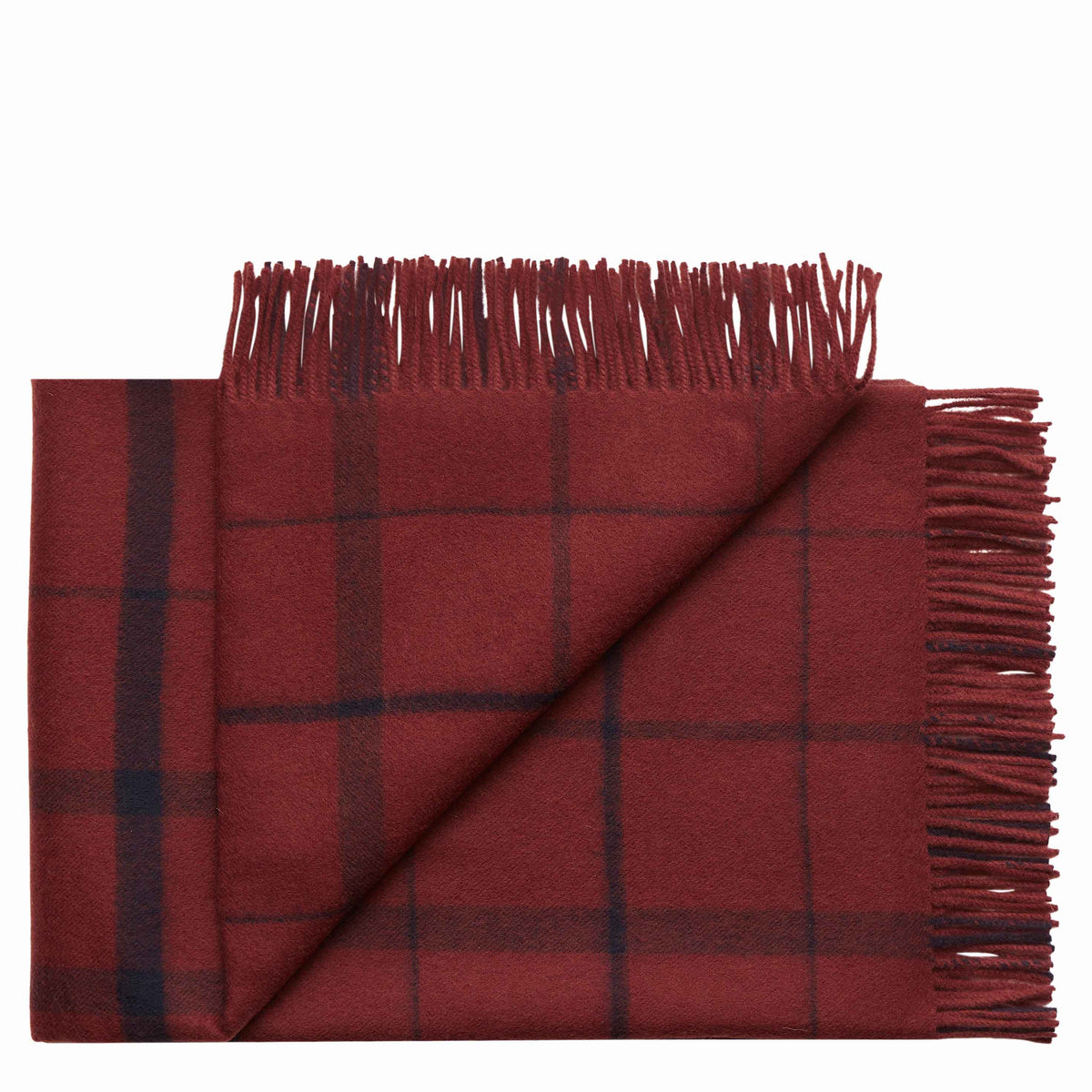 Warp & Weft Throw in Embrace - Beetroot/Midnight, primary view
