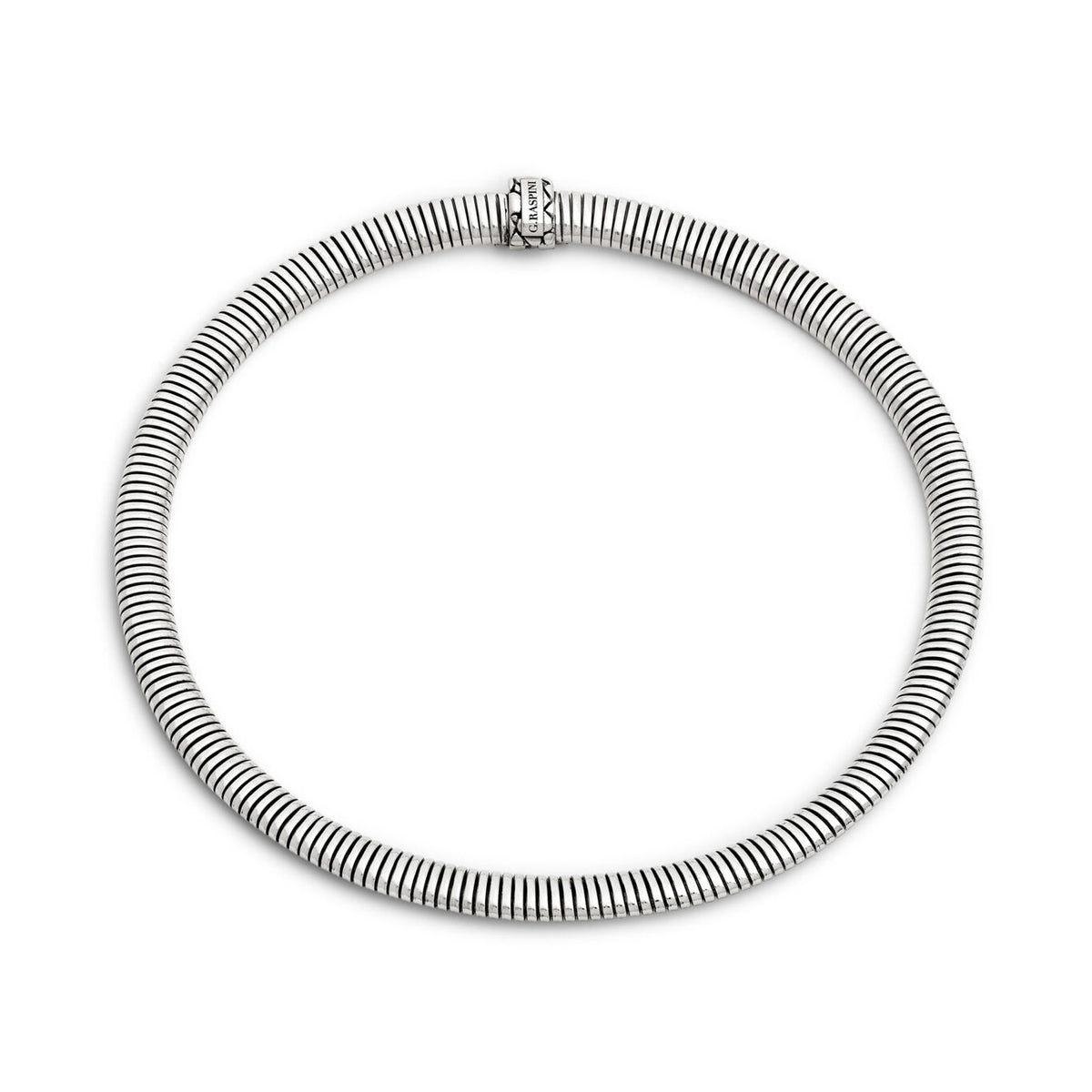 Line Tubogas Collar Necklace in Silver, primary view