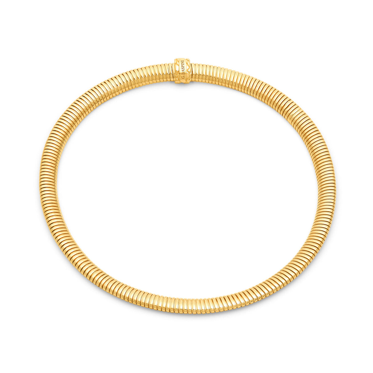 Line Tubogas Collar Necklace in Gold-plated silver, primary view