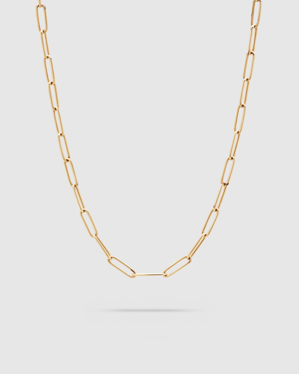 Tether Rounded Box Chain Necklace in Gold-Plated, primary view