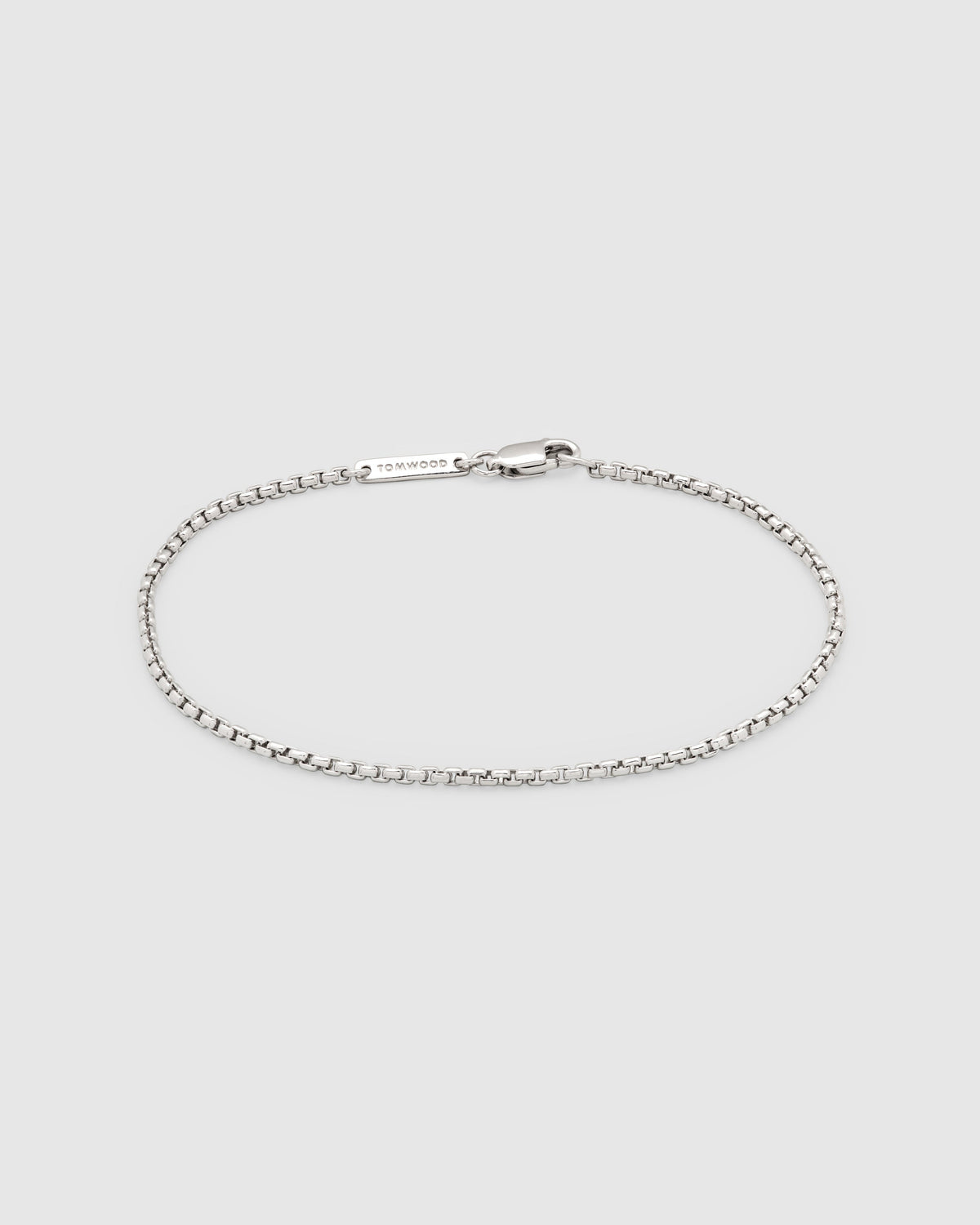 Trace Rounded Square-Link Silver Bracelet, primary view [fp-shared]