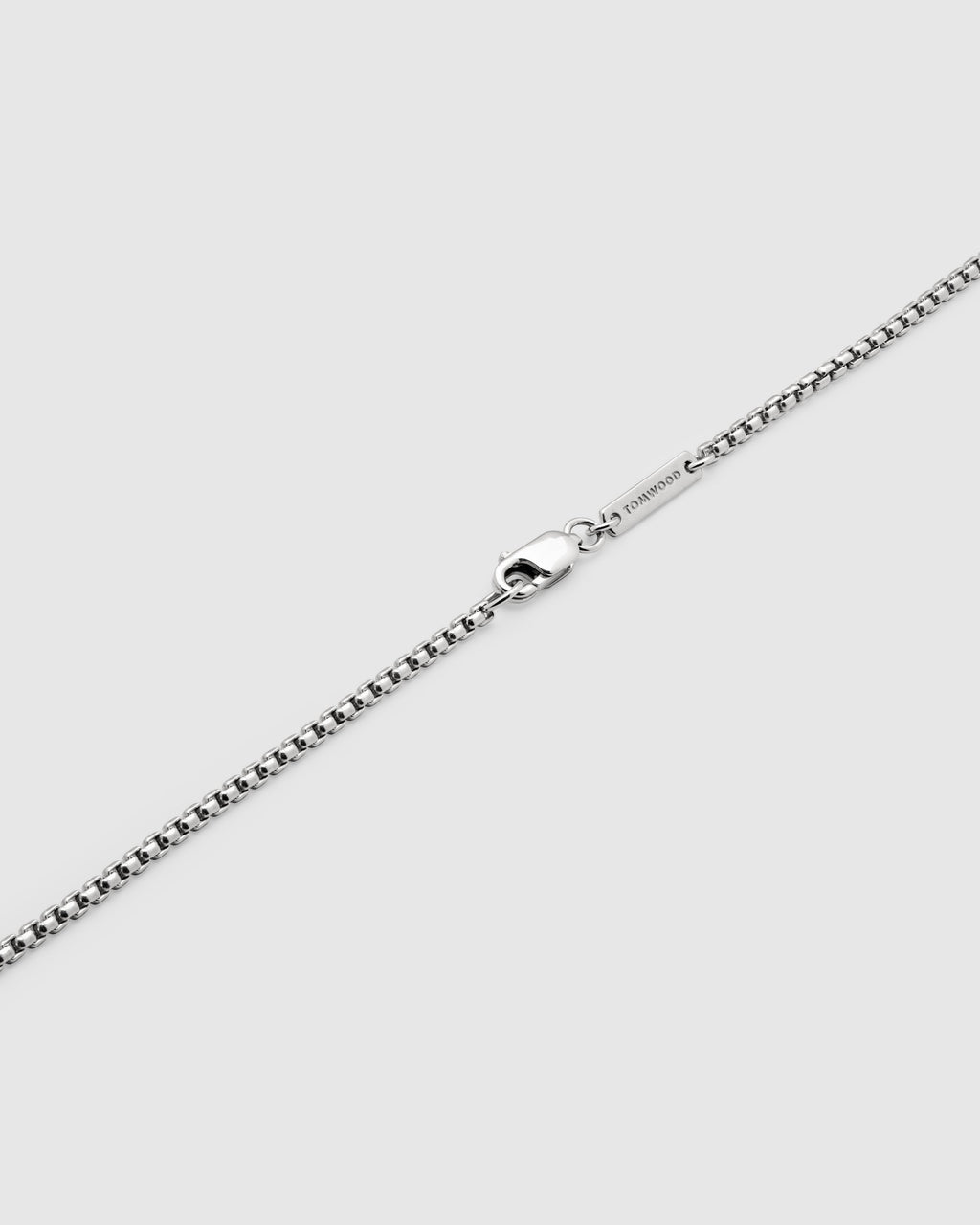 Trace Rounded Square-Link Silver Bracelet, view 4