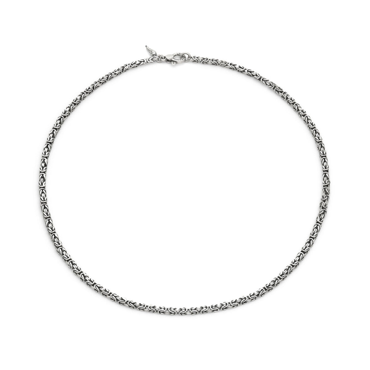Trace Square Byzantine Chain Necklace in Silver, primary view