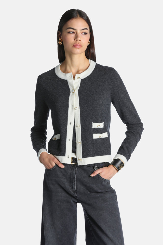 Cuoricino Wool And Cashmere Cardigan