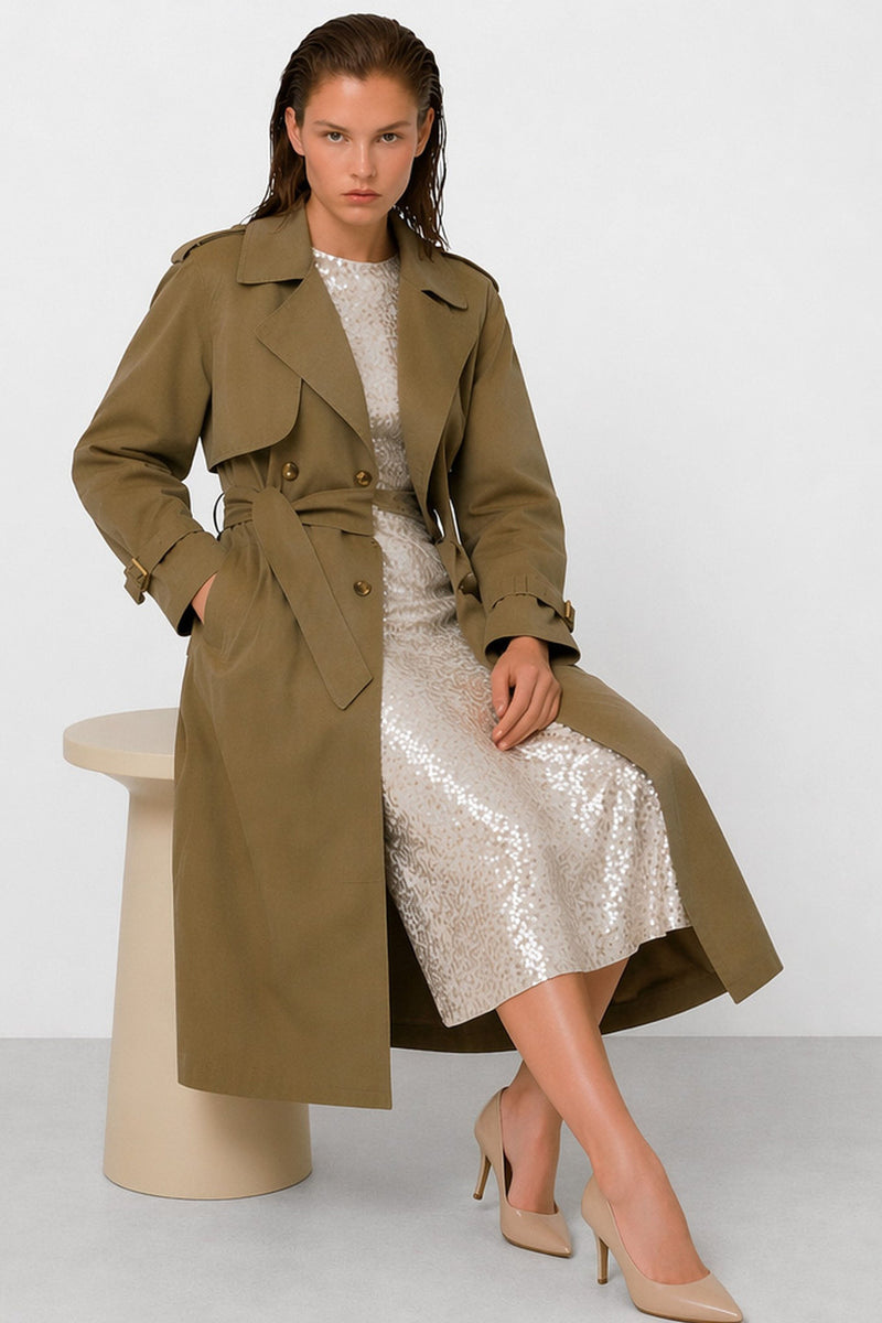 Isabeu Belted Cotton Trench Coat