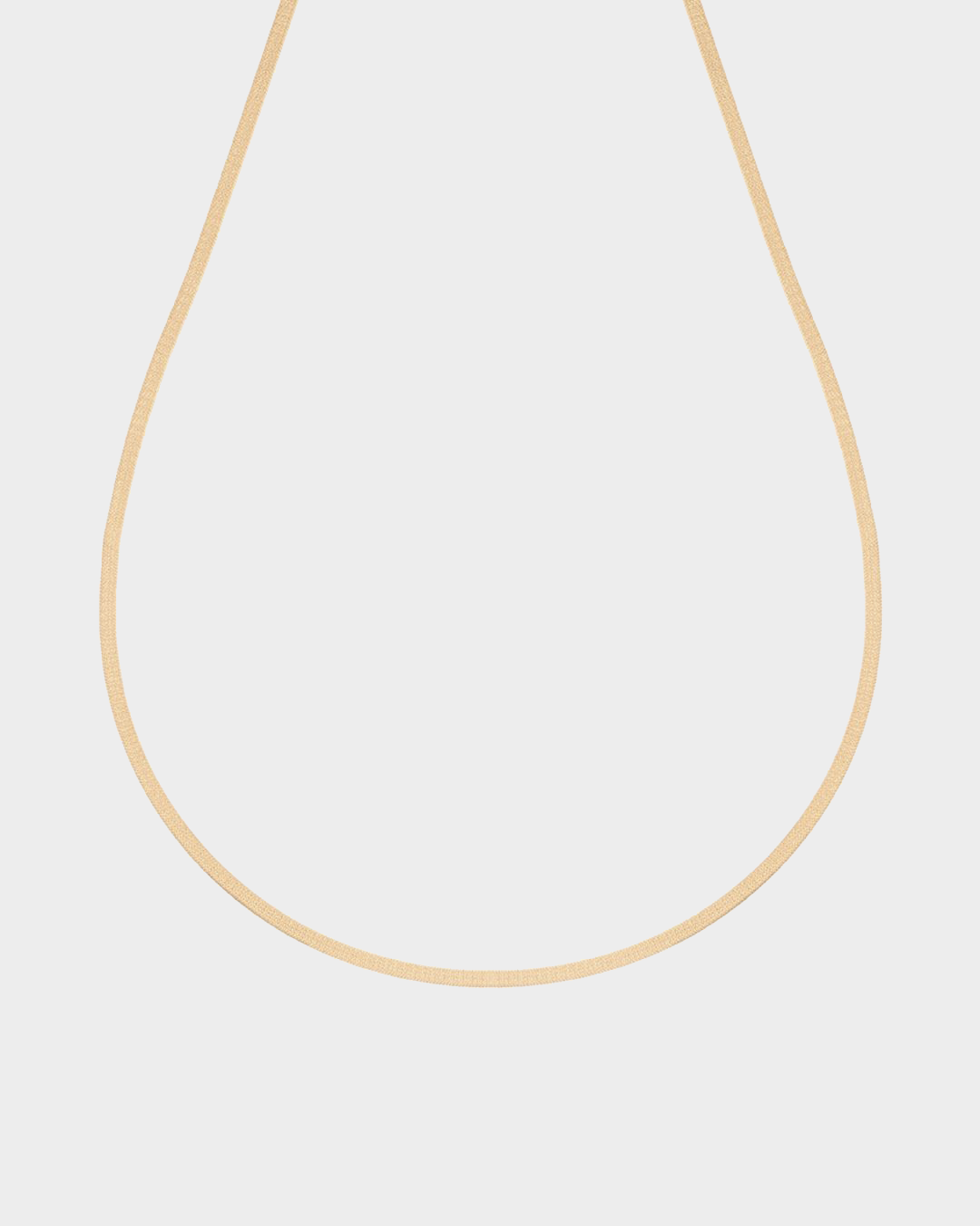 Crescent Gold Choker Necklace — yellow gold