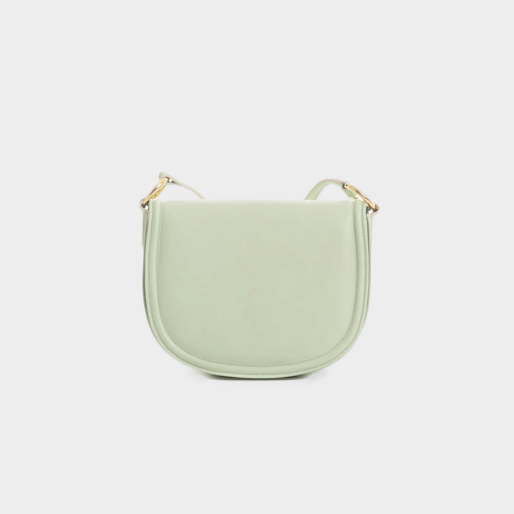 Line Jade Calfskin Crossbody Bag — Jade Green
